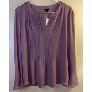 Ann Taylor Loft Size M Pinkish/Purple Top Blouse Women Stylish